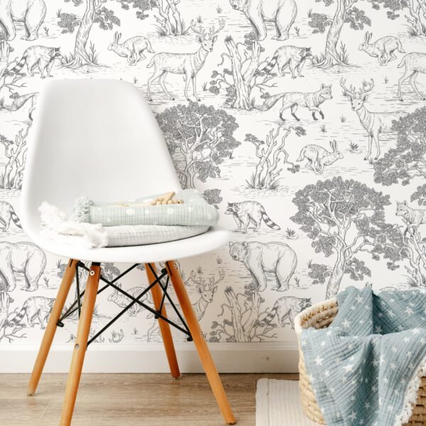 Vintage šuma bijela