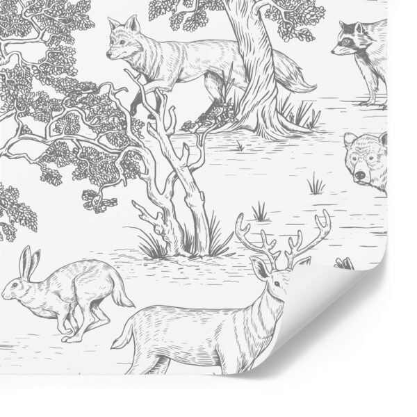 Vintage šuma bijela