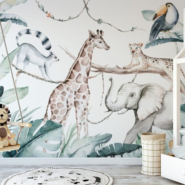 mock up wall in child room interior. Interior scandinavian style. 3d rendering, 3d illustration; Shutterstock ID 572878837; Purchase Order: -