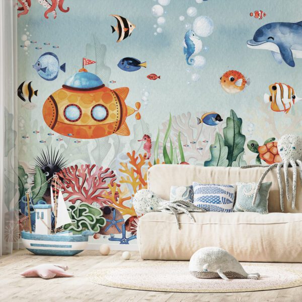 Children's room with bed and soft toys, white wall mock up in kids room interior, 3d rendering; Shutterstock ID 1956226945; other: -; purchase_order: -; client: -; job: -