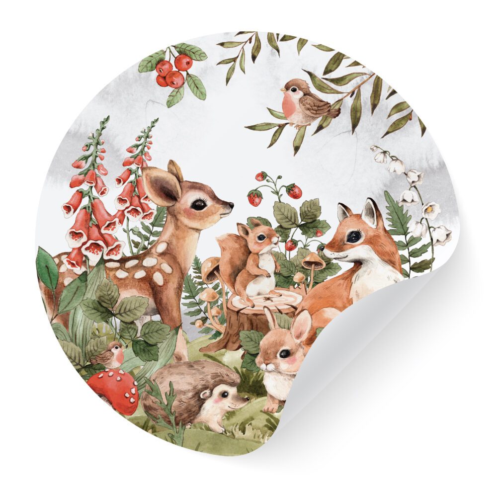 ŠUMSKI KUTAK KRUŽNI STIKER ŠUMSKI KUTAK KRUŽNI STIKER