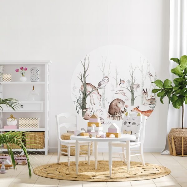 ŠUMSKI PEJZAŽ KRUŽNI STIKER