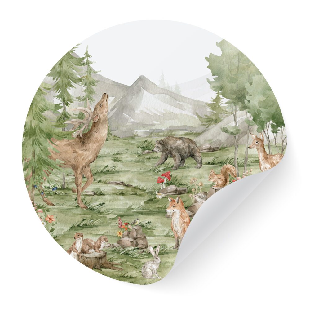 ŠUMSKA DRUŽINA KRUŽNI STIKER ŠUMSKA DRUŽINA KRUŽNI STIKER
