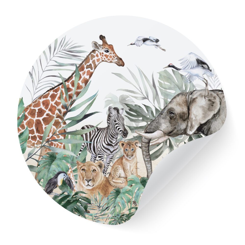 AFRIKA KRUŽNI STIKER AFRIKA KRUŽNI STIKER
