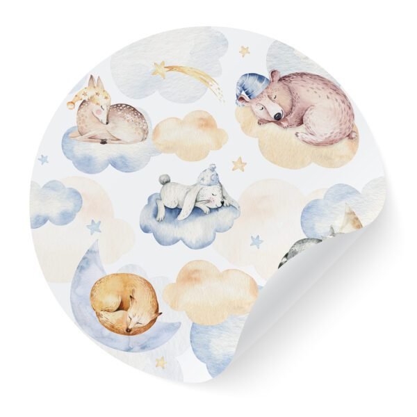 LAKU NOĆ KRUŽNI STIKER