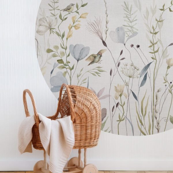 POLJSKO CVIJEĆE KRUŽNI STIKER