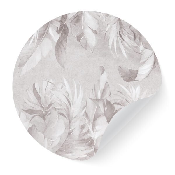 SREBRENI TROPSKI KRAJEVI KRUŽNI STIKER